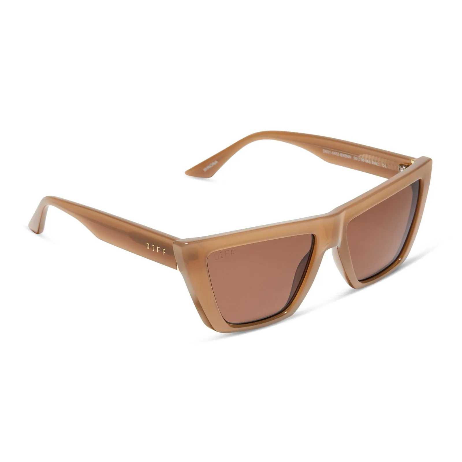 WINONA - MILKY LIGHT BROWN + BROWN SUNGLASSES sold by Diff Eyewear product image thumbnail 2
