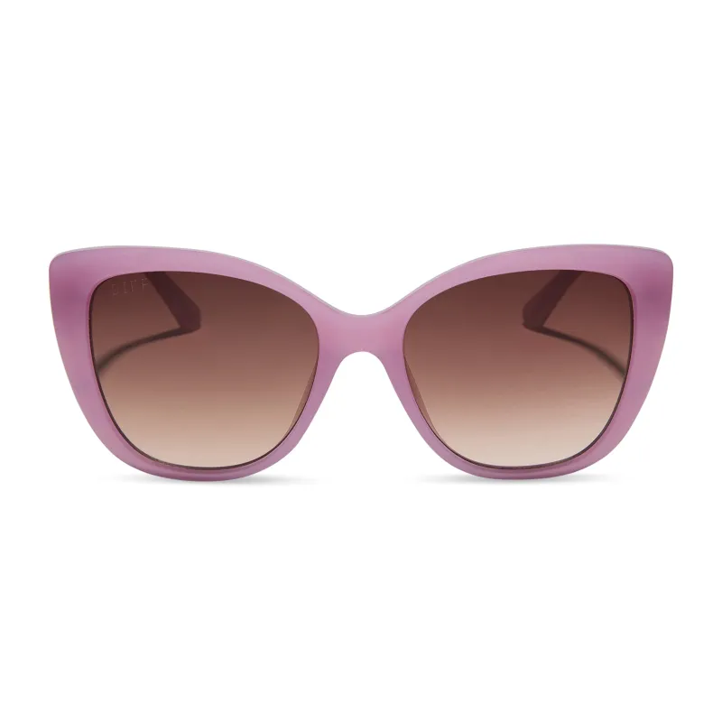 RAE - MILKY PINK + BROWN GRADIENT SUNGLASSES sold by Diff Eyewear