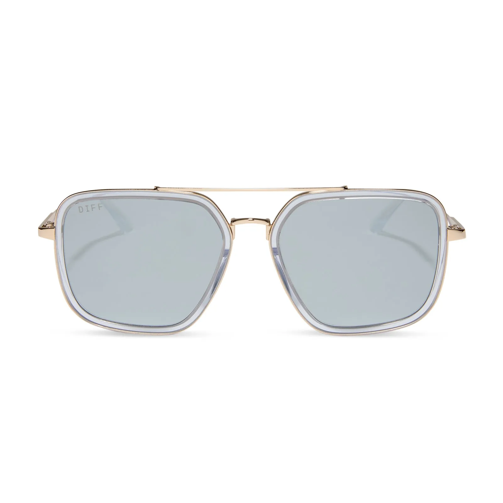 JORDAN - GOLD + CLEAR CRYSTAL TEMPLE TIPS + PRESCRIPTION GLASSES sold by Diff Eyewear product image thumbnail 5