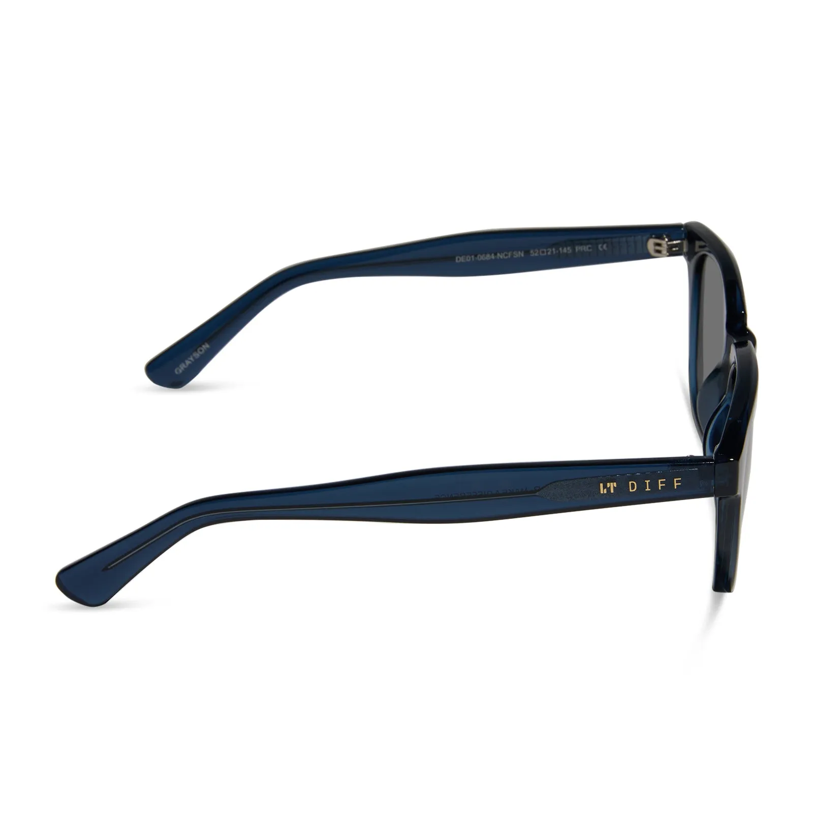 GRAYSON - NAVY CRYSTAL + GREY + SILVER FLASH SUNGLASSES sold by Diff Eyewear product image thumbnail 3