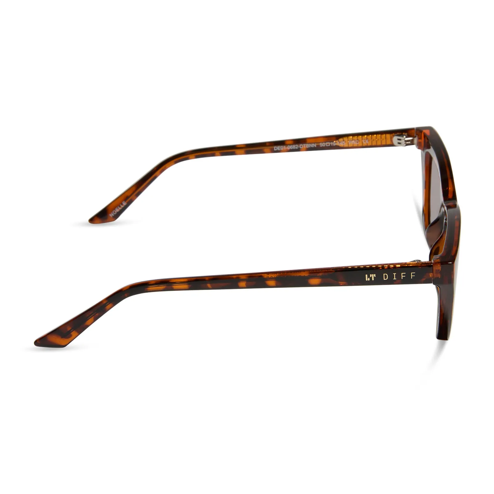 NOELLE - DARK TORTOISE + BROWN SUNGLASSES sold by Diff Eyewear product image thumbnail 3
