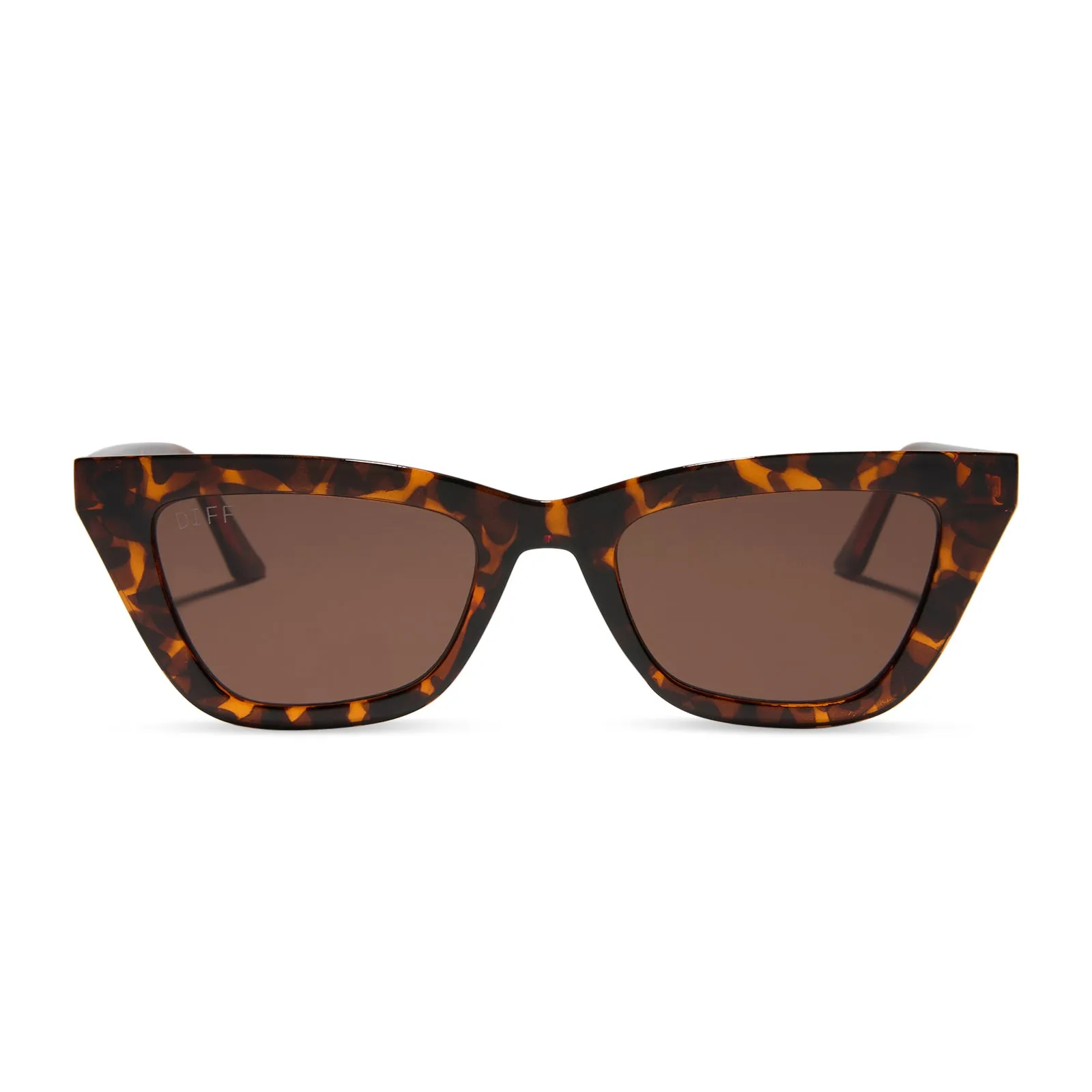 NOELLE - DARK TORTOISE + BROWN SUNGLASSES sold by Diff Eyewear