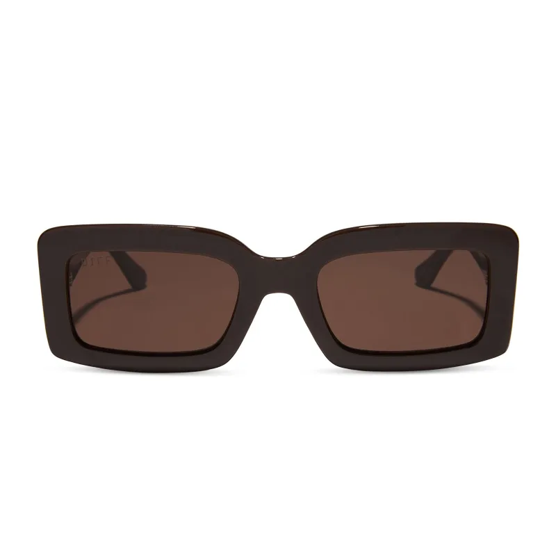 KATIE - MAHOGANY + BROWN SUNGLASSES sold by Diff Eyewear