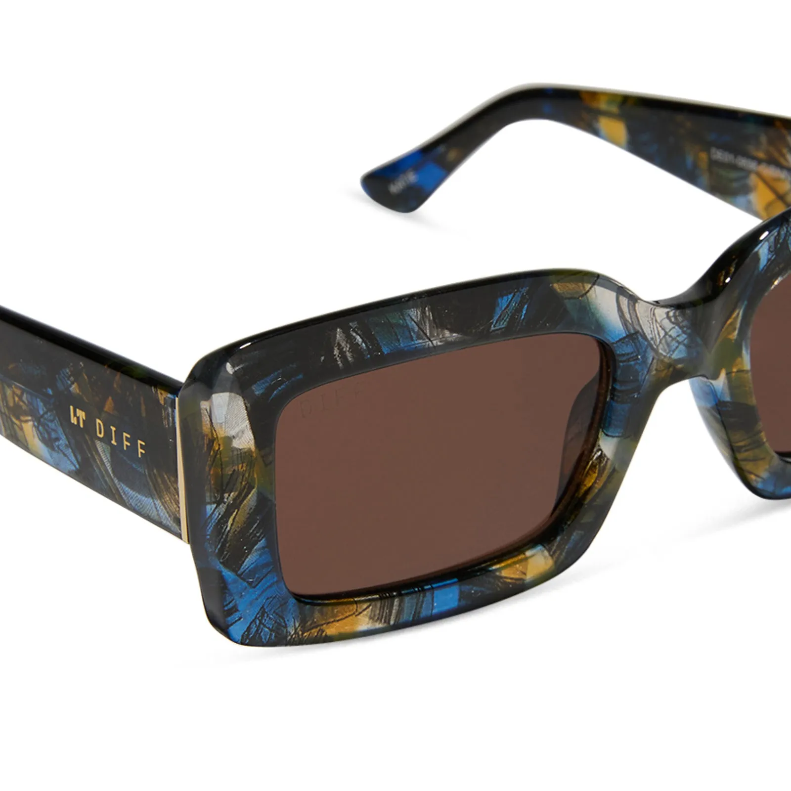 KATIE - GLACIAL TORTOISE + BROWN SUNGLASSES sold by Diff Eyewear product image thumbnail 4