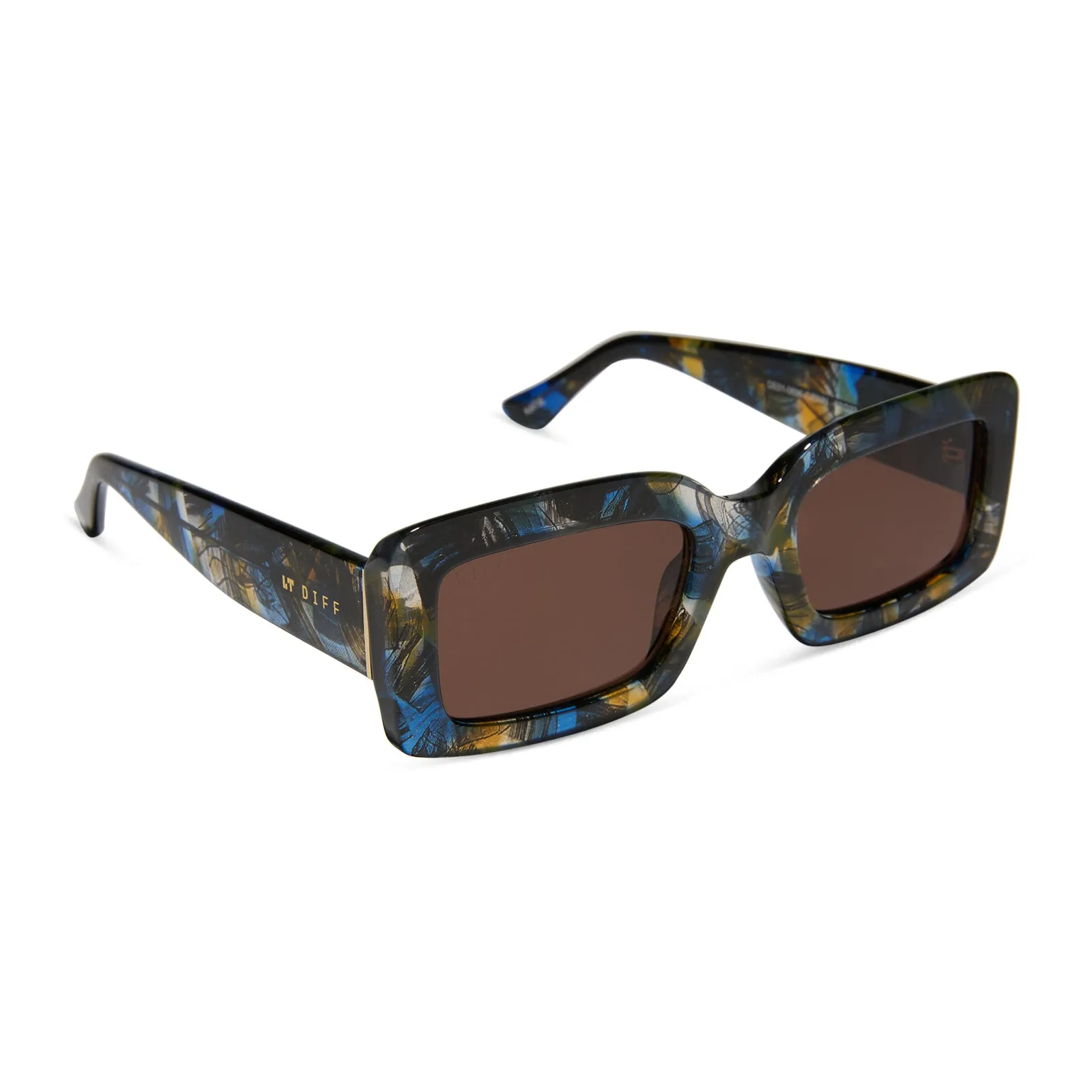 KATIE - GLACIAL TORTOISE + BROWN SUNGLASSES sold by Diff Eyewear product image thumbnail 2