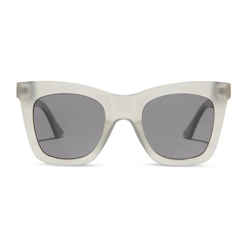 TALIA - MILKY GREY + GREY SUNGLASSES sold by Diff Eyewear