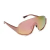 BLAZER - ROSE GOLD + PEACH MIRROR + POLARIZED SUNGLASSES sold by Diff Eyewear