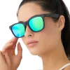 STORM - MATTE BLACK + GREEN MIRROR + POLARIZED SUNGLASSES sold by Diff Eyewear
