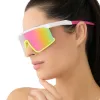 SPIKE - MATTE WHITE + NEON YELLOW + HOT PINK + PINK RUSH MIRROR + POLARIZED SUNGLASSES sold by Diff Eyewear