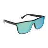 FLASH - BLACK + TURQUOISE ICE MIRROR + POLARIZED SUNGLASSES sold by Diff Eyewear