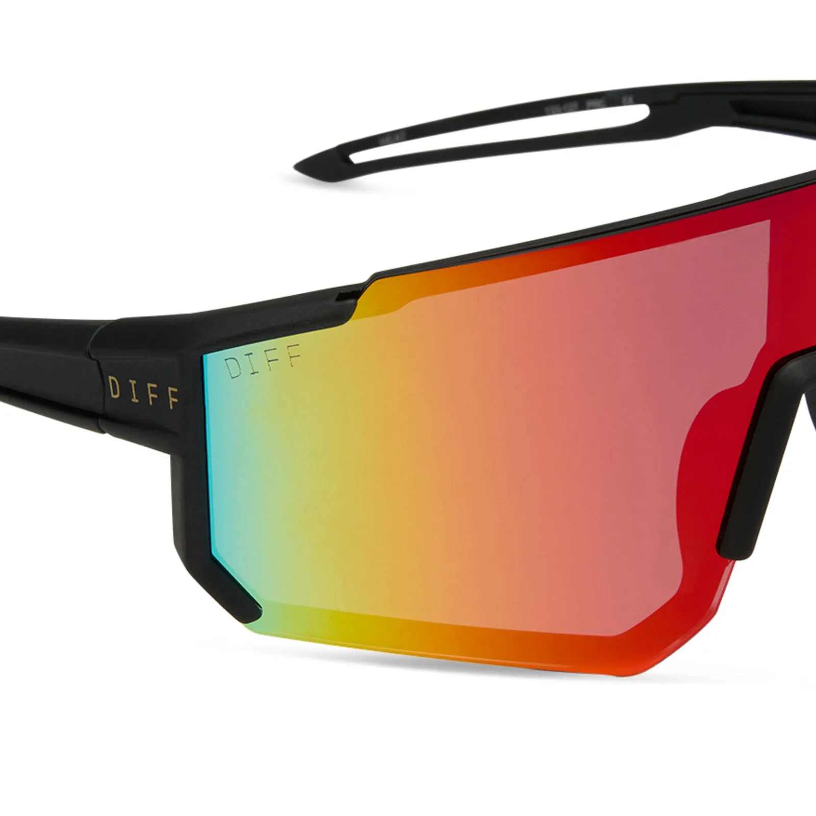 HEAT - MATTE BLACK + RAINBOW MIRROR + POLARIZED SUNGLASSES sold by Diff Eyewear product image thumbnail 4