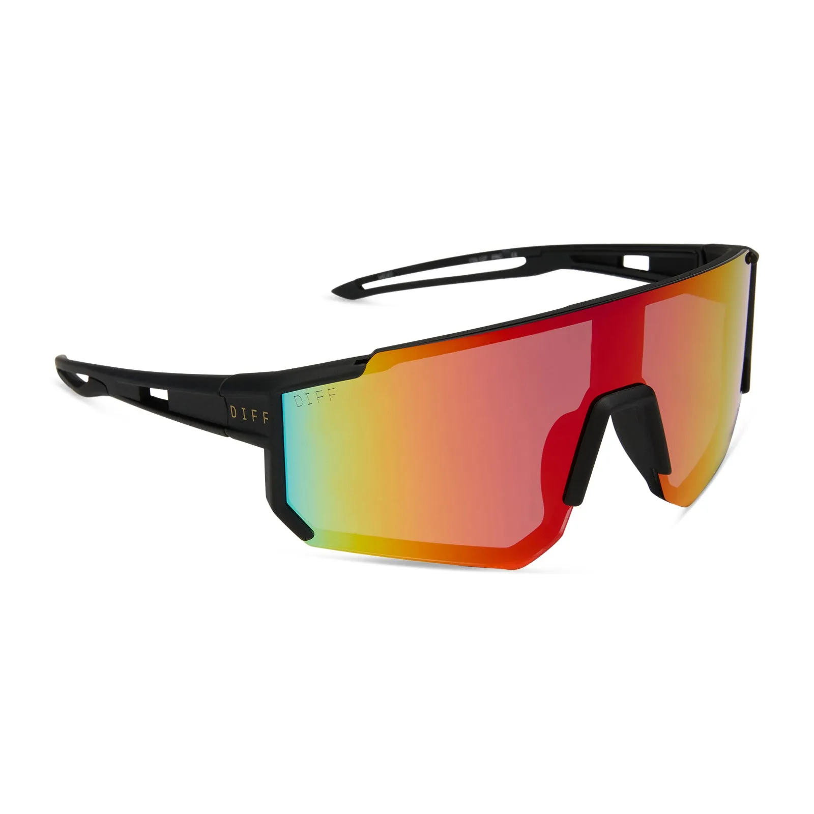 HEAT - MATTE BLACK + RAINBOW MIRROR + POLARIZED SUNGLASSES sold by Diff Eyewear product image thumbnail 2
