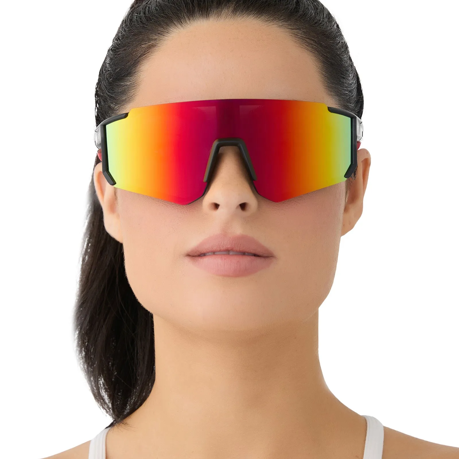 HEAT - MATTE BLACK + RAINBOW MIRROR + POLARIZED SUNGLASSES sold by Diff Eyewear product image thumbnail 5