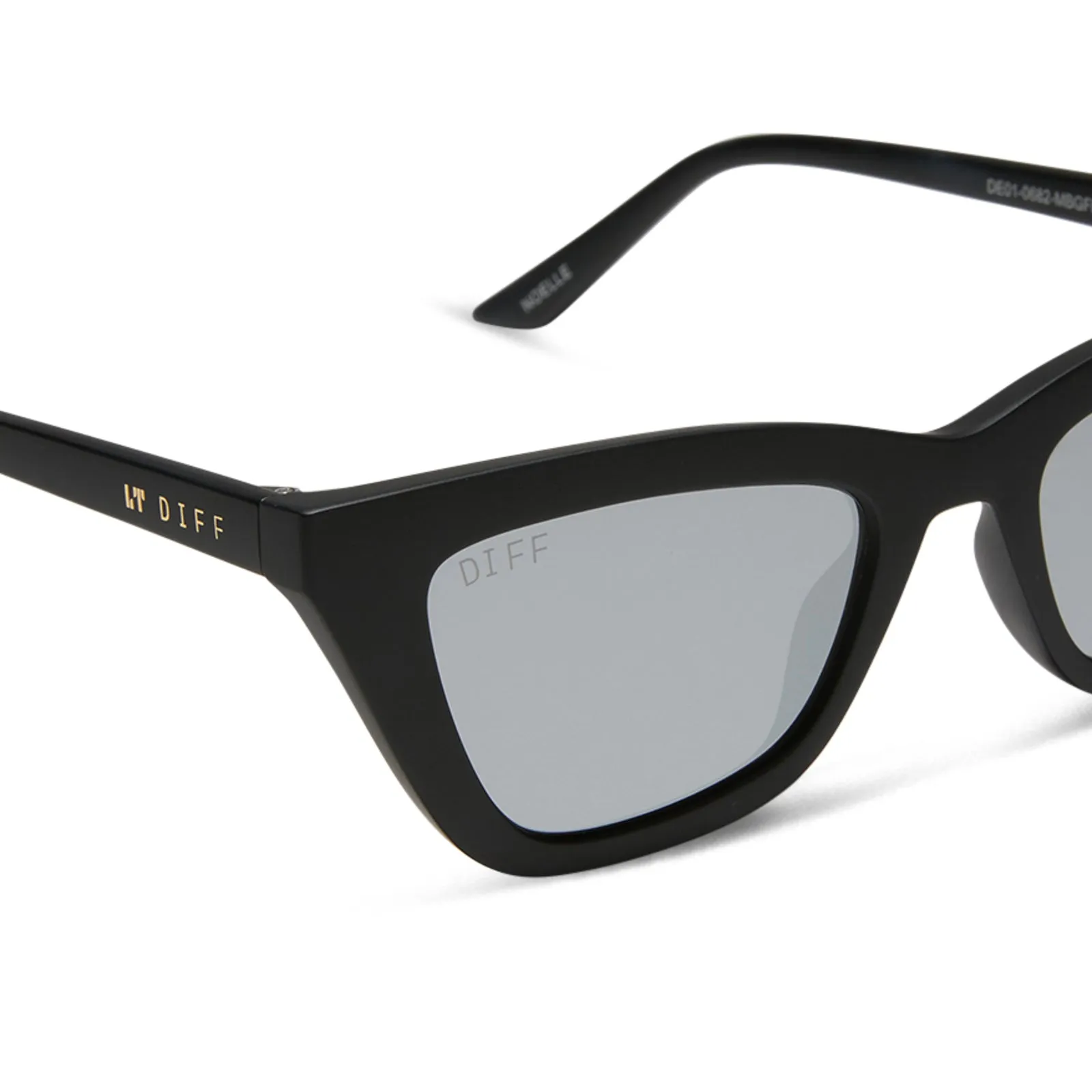 NOELLE - MATTE BLACK + GREY SUNGLASSES sold by Diff Eyewear product image thumbnail 4