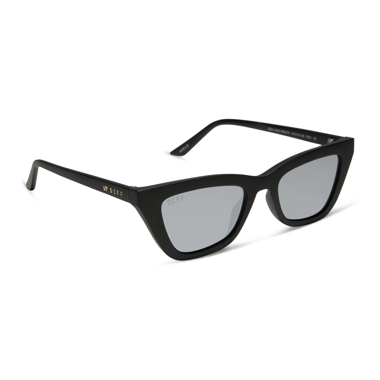 NOELLE - MATTE BLACK + GREY SUNGLASSES sold by Diff Eyewear product image thumbnail 2