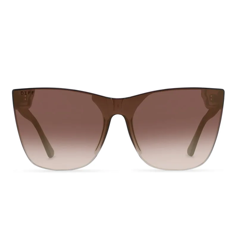 JENNA - DARK TORTOISE + BROWN GRADIENT SUNGLASSES sold by Diff Eyewear