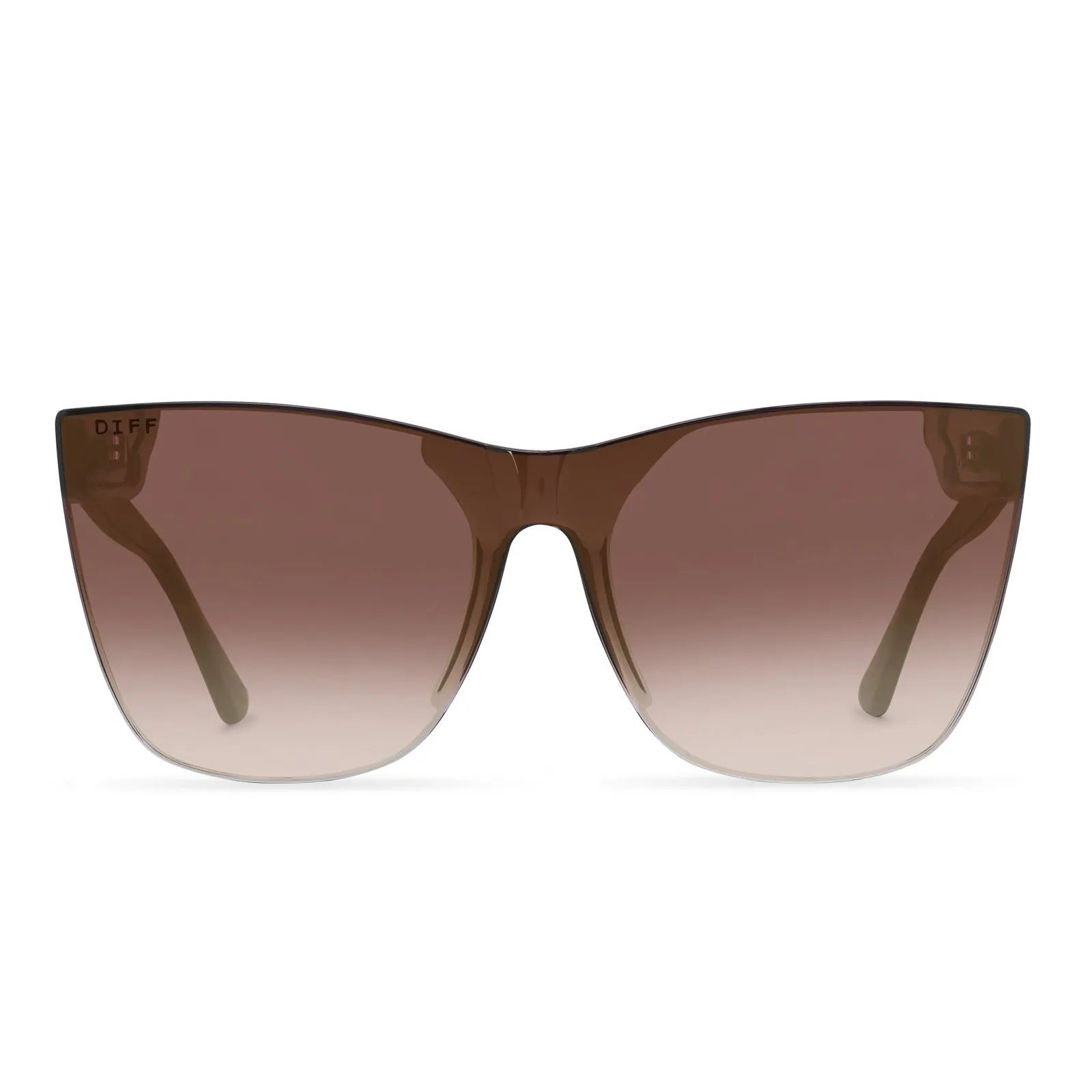 JENNA - DARK TORTOISE + BROWN GRADIENT SUNGLASSES sold by Diff Eyewear
