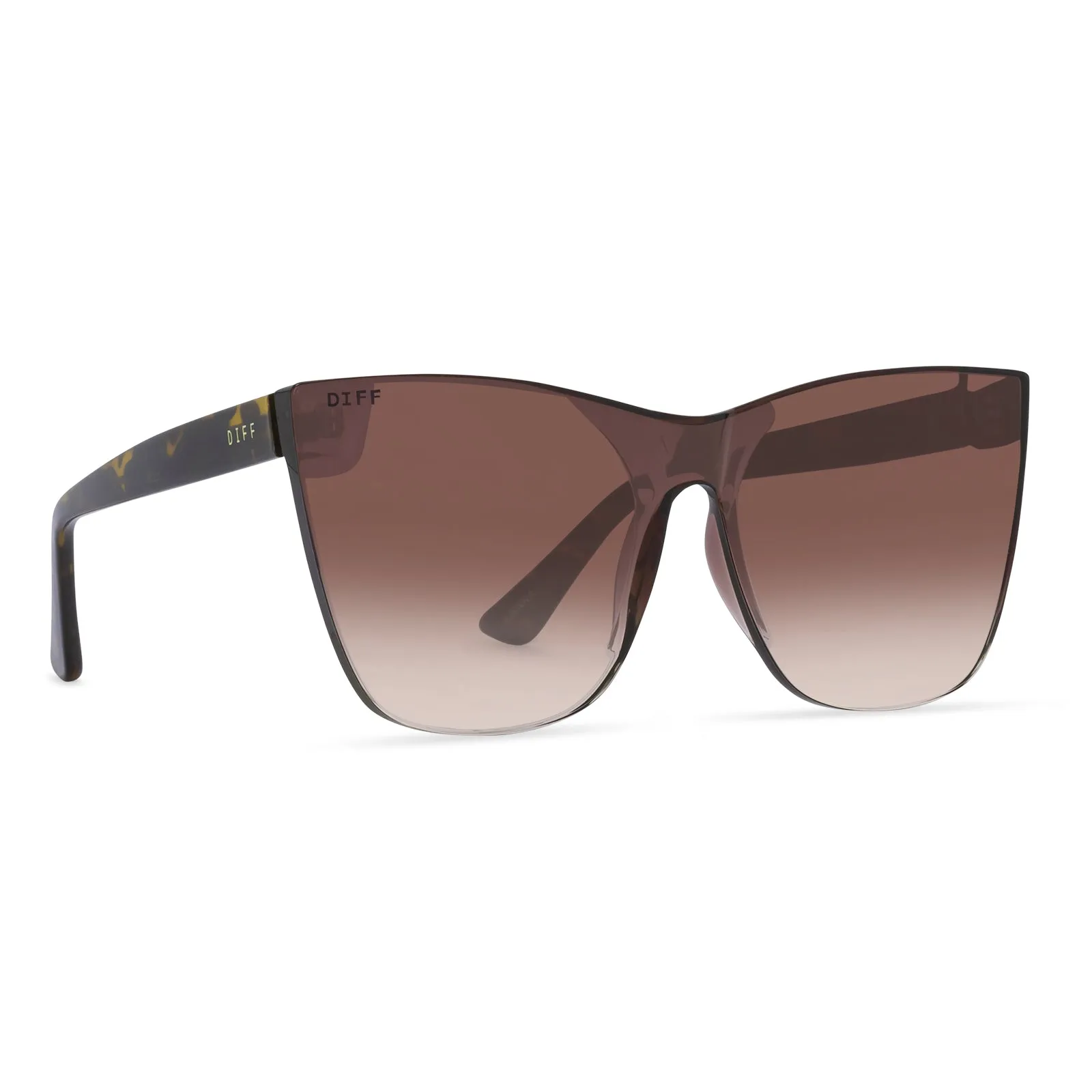JENNA - DARK TORTOISE + BROWN GRADIENT SUNGLASSES sold by Diff Eyewear product image thumbnail 2