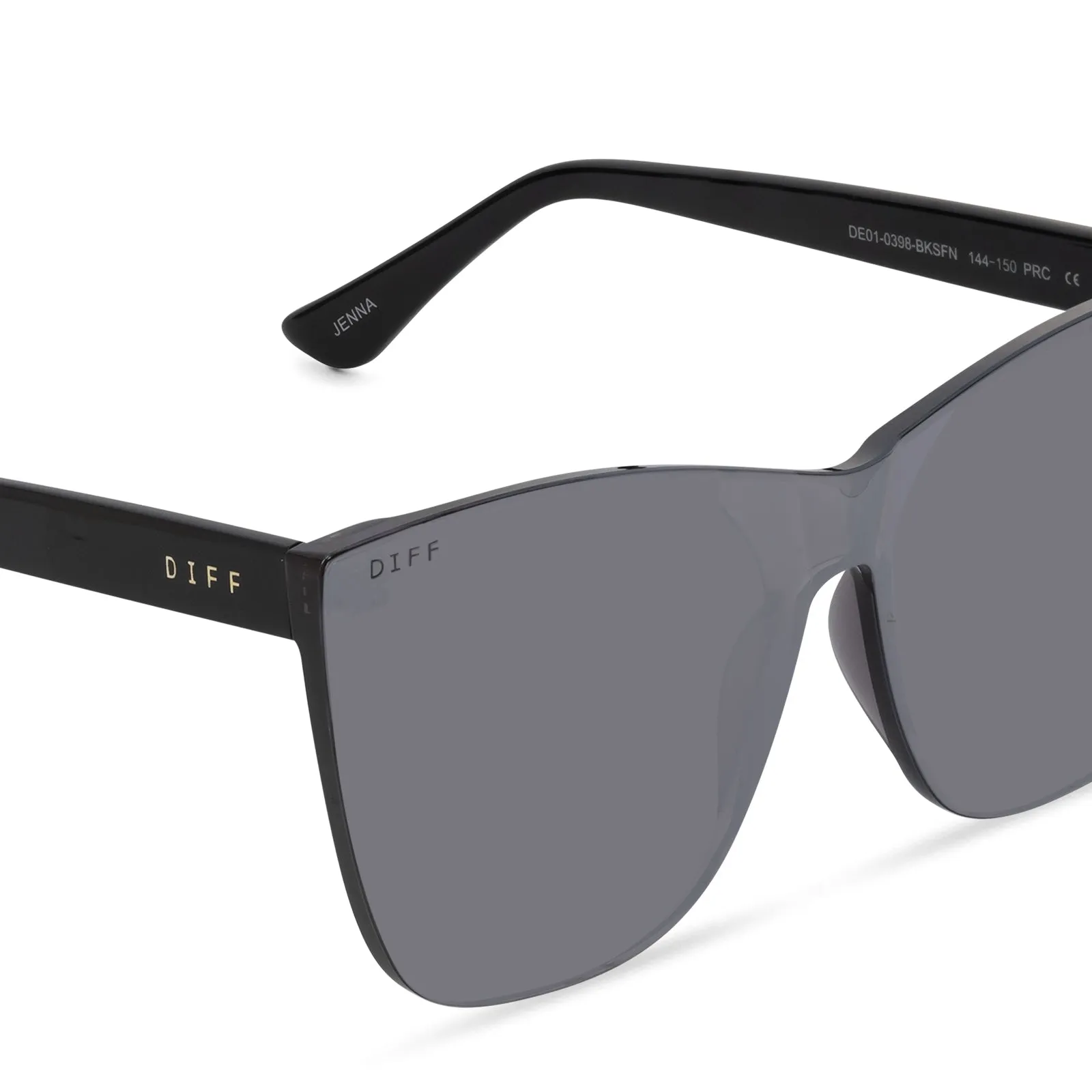 JENNA - BLACK + SMOKE FLASH SUNGLASSES sold by Diff Eyewear product image thumbnail 4
