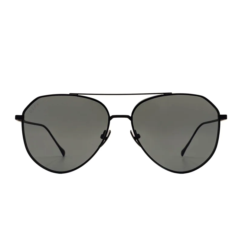 DASH - MATTE BLACK + SOLID GREY + POLARIZED MENS SUNGLASSES sold by Diff Eyewear