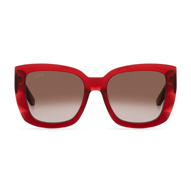 DANA - ROSEWOOD CRYSTAL + BROWN GRADIENT SUNGLASSES sold by Diff Eyewear