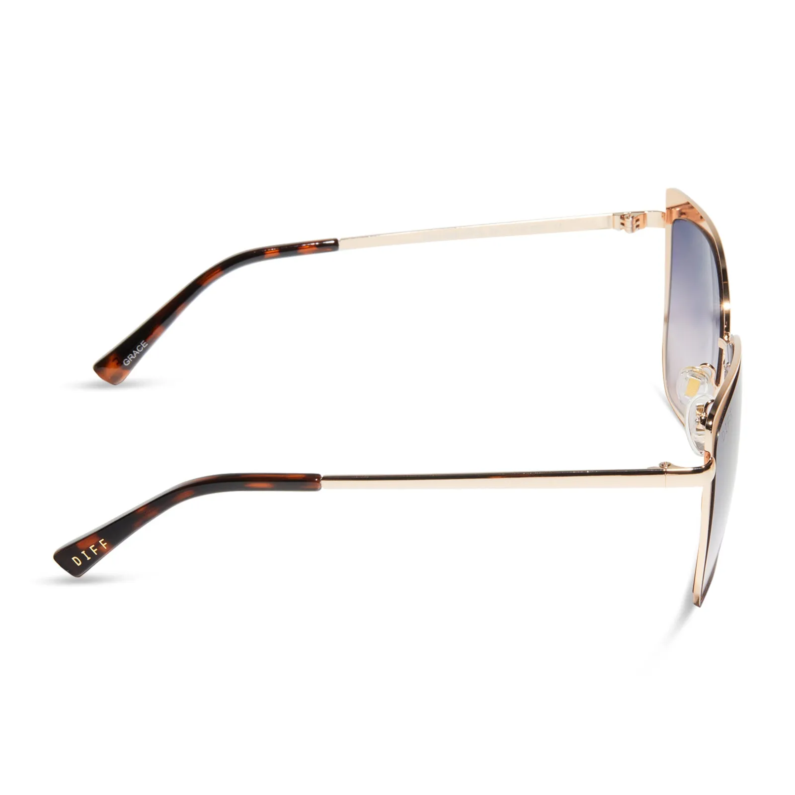 GRACE - CHAMPAGNE + LAVENDER ROSE GRADIENT SUNGLASSES sold by Diff Eyewear product image thumbnail 3