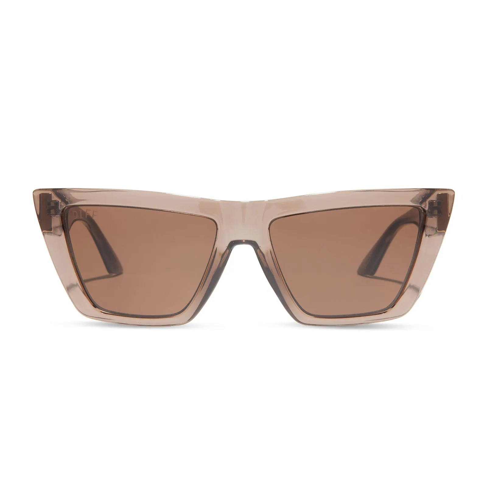 WINONA - MILKY TAN + BROWN SUNGLASSES sold by Diff Eyewear