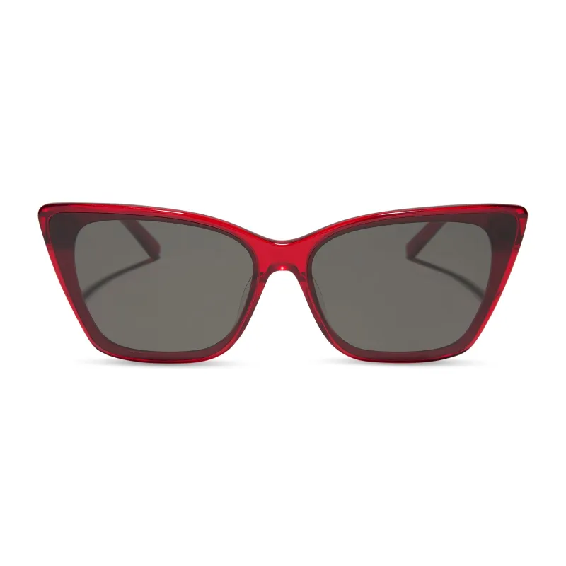 ALINA - RED HOT SUMMER + GREY SUNGLASSES made by Diff Eyewear