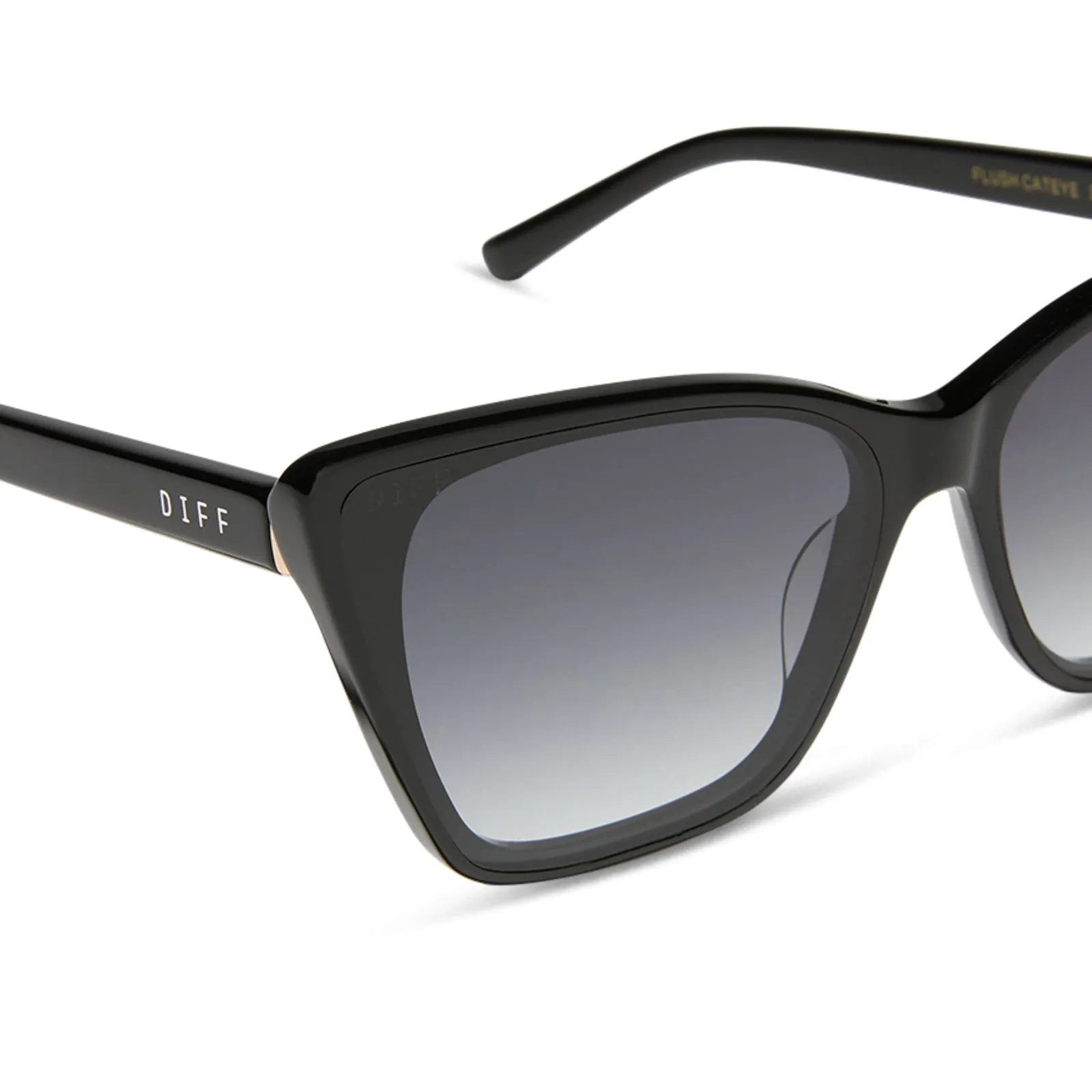 ALINA - BLACK + GREY GRADIENT SUNGLASSES sold by Diff Eyewear product image thumbnail 4