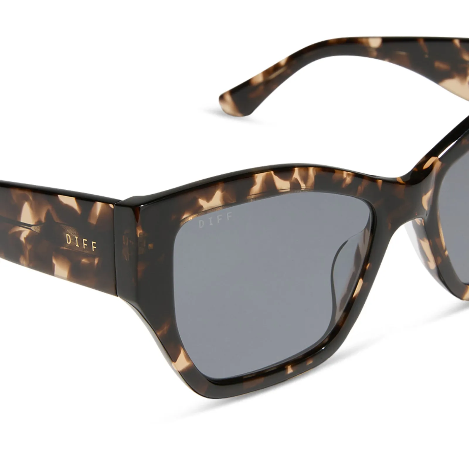 VIVIENNE - ESPRESSO TORTOISE + GREY + POLARIZED SUNGLASSES sold by Diff Eyewear product image thumbnail 4