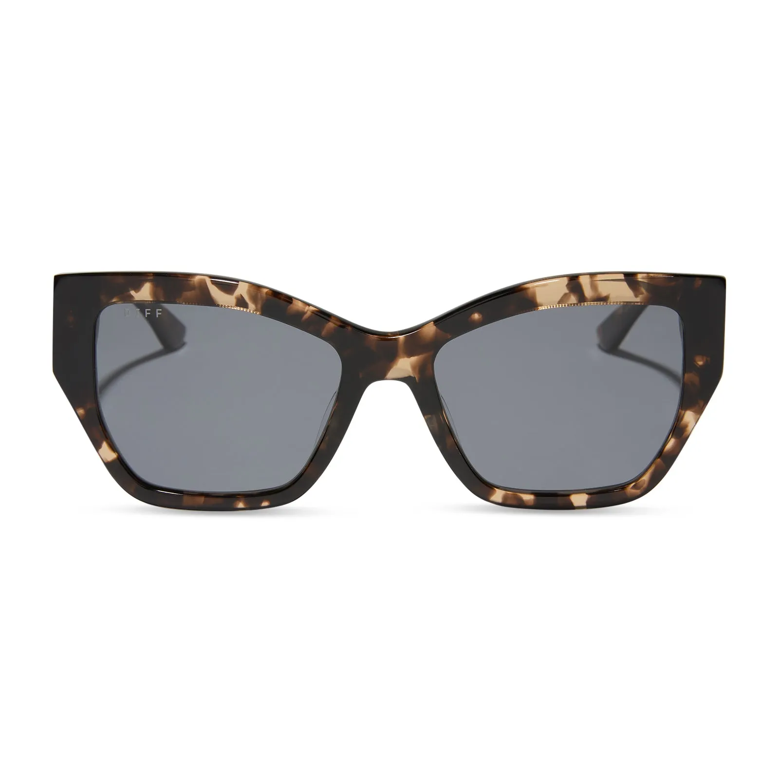 VIVIENNE - ESPRESSO TORTOISE + GREY + POLARIZED SUNGLASSES sold by Diff Eyewear