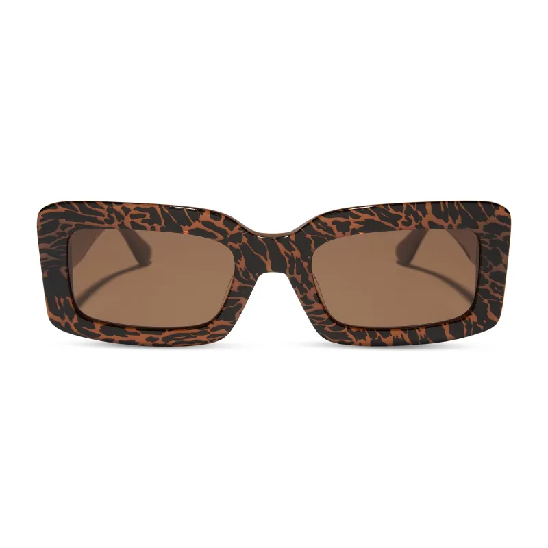 INDY - ANIMAL + BROWN SUNGLASSES sold by Diff Eyewear