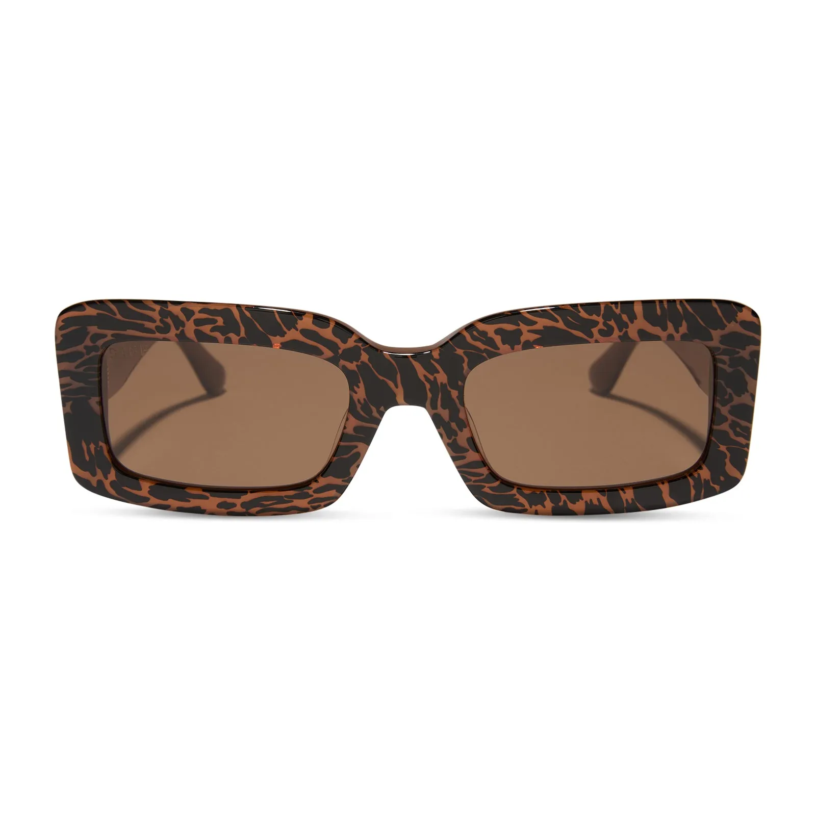 INDY - ANIMAL + BROWN SUNGLASSES sold by Diff Eyewear