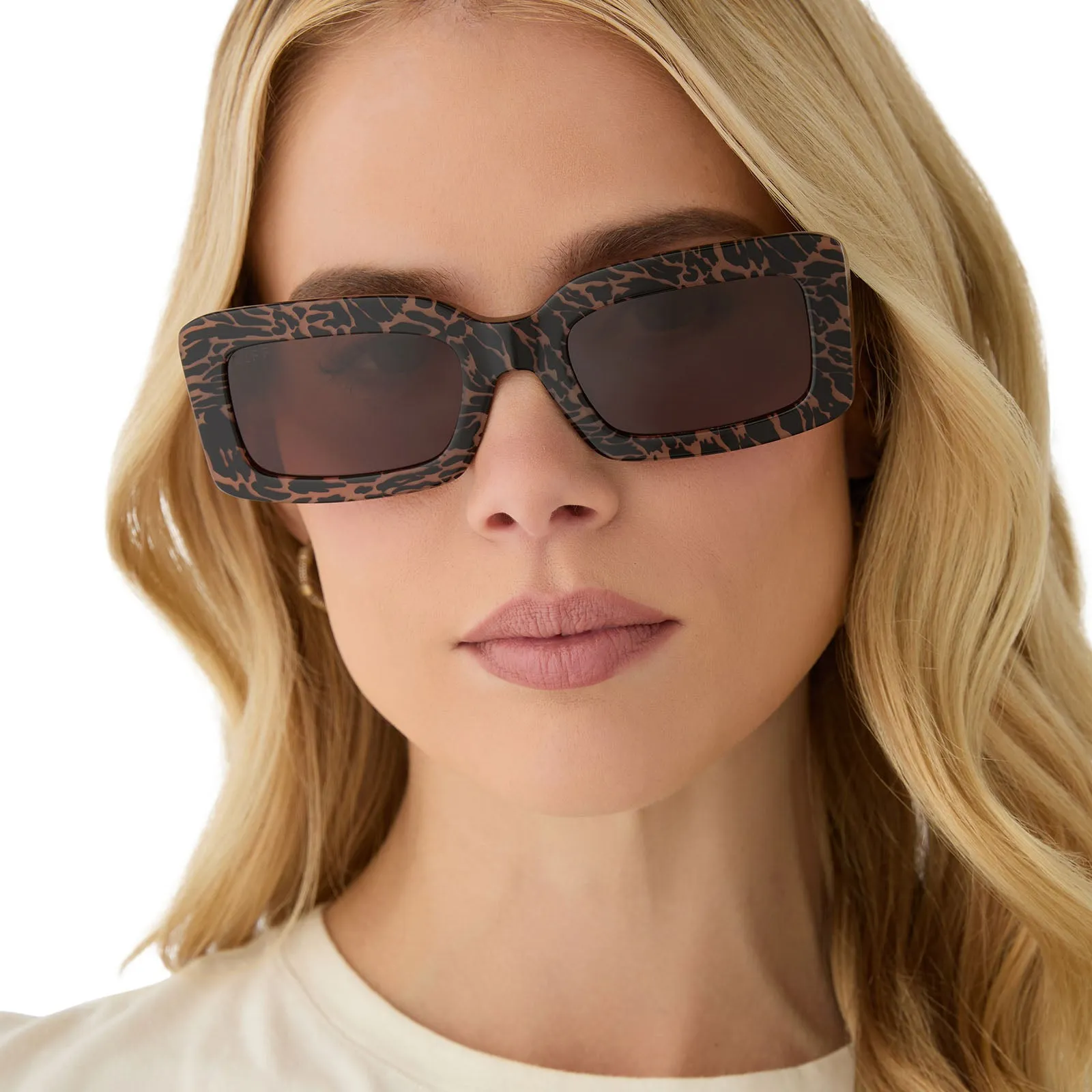 INDY - ANIMAL + BROWN SUNGLASSES sold by Diff Eyewear product image thumbnail 5