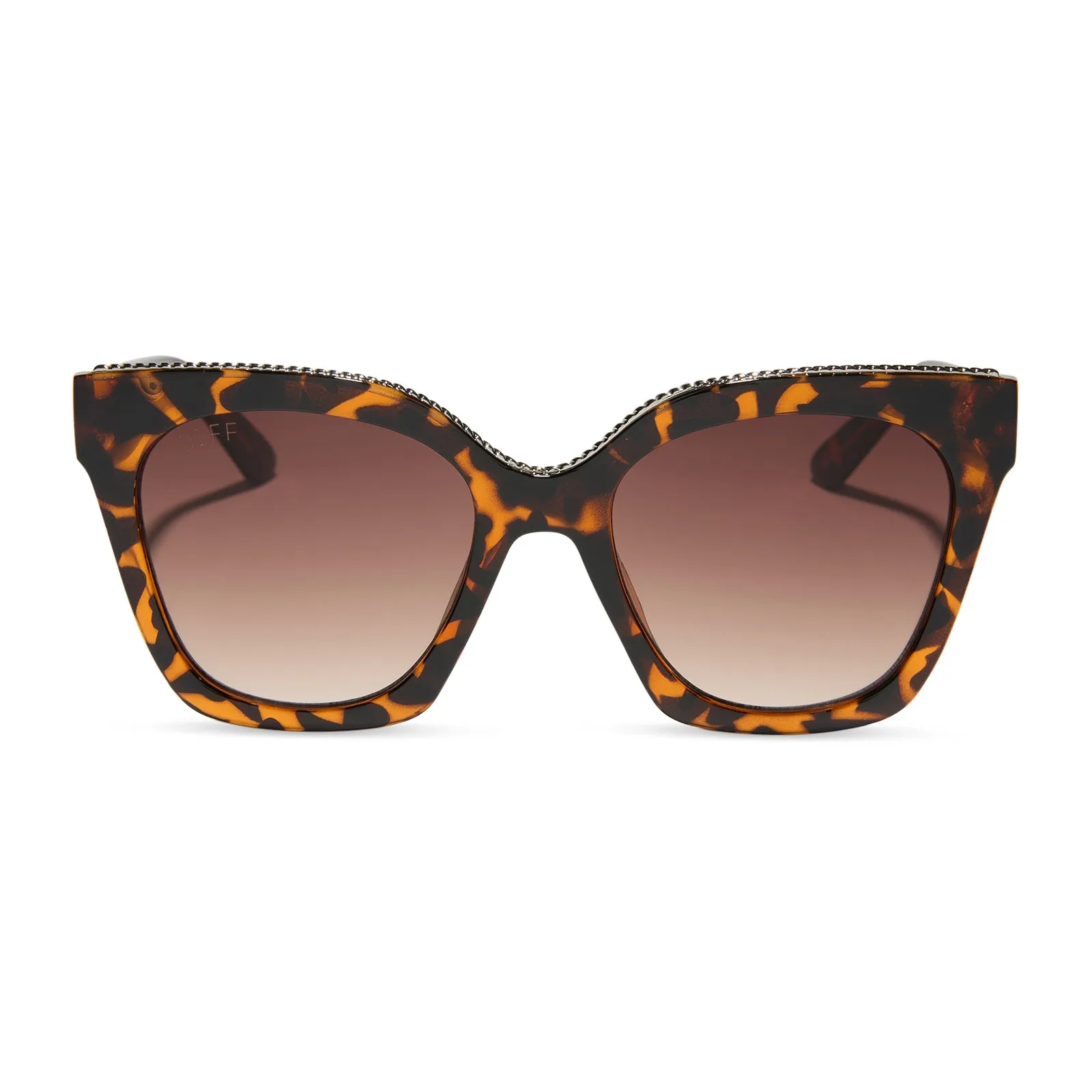 PARIS - DARK TORTOISE + BROWN GRADIENT SUNGLASSES sold by Diff Eyewear
