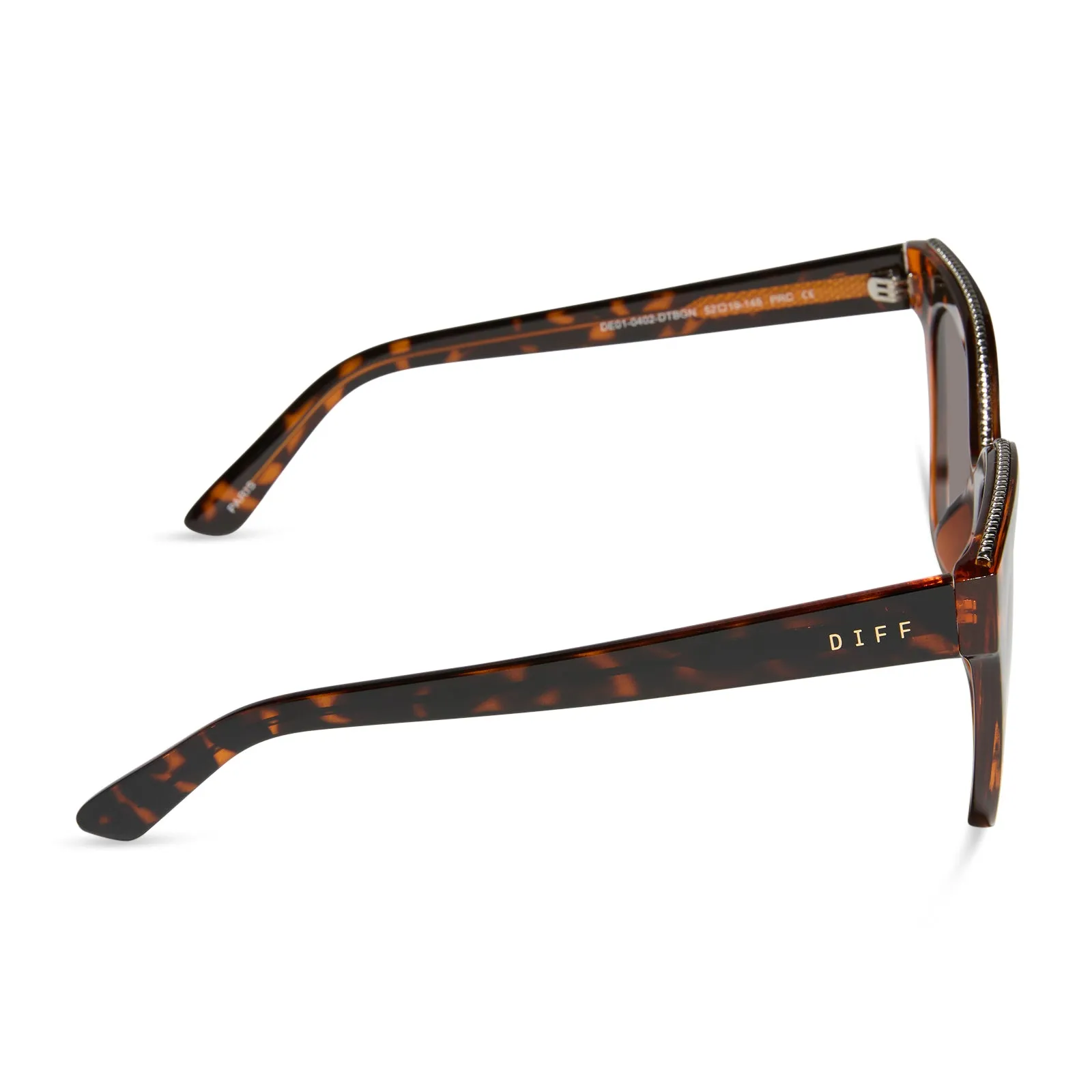 PARIS - DARK TORTOISE + BROWN GRADIENT SUNGLASSES sold by Diff Eyewear product image thumbnail 3