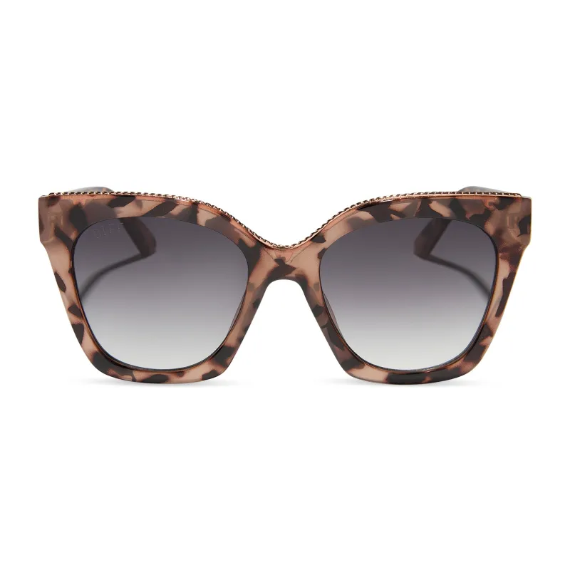 PARIS - BLUSH TORTOISE + GREY GRADIENT SUNGLASSES sold by Diff Eyewear