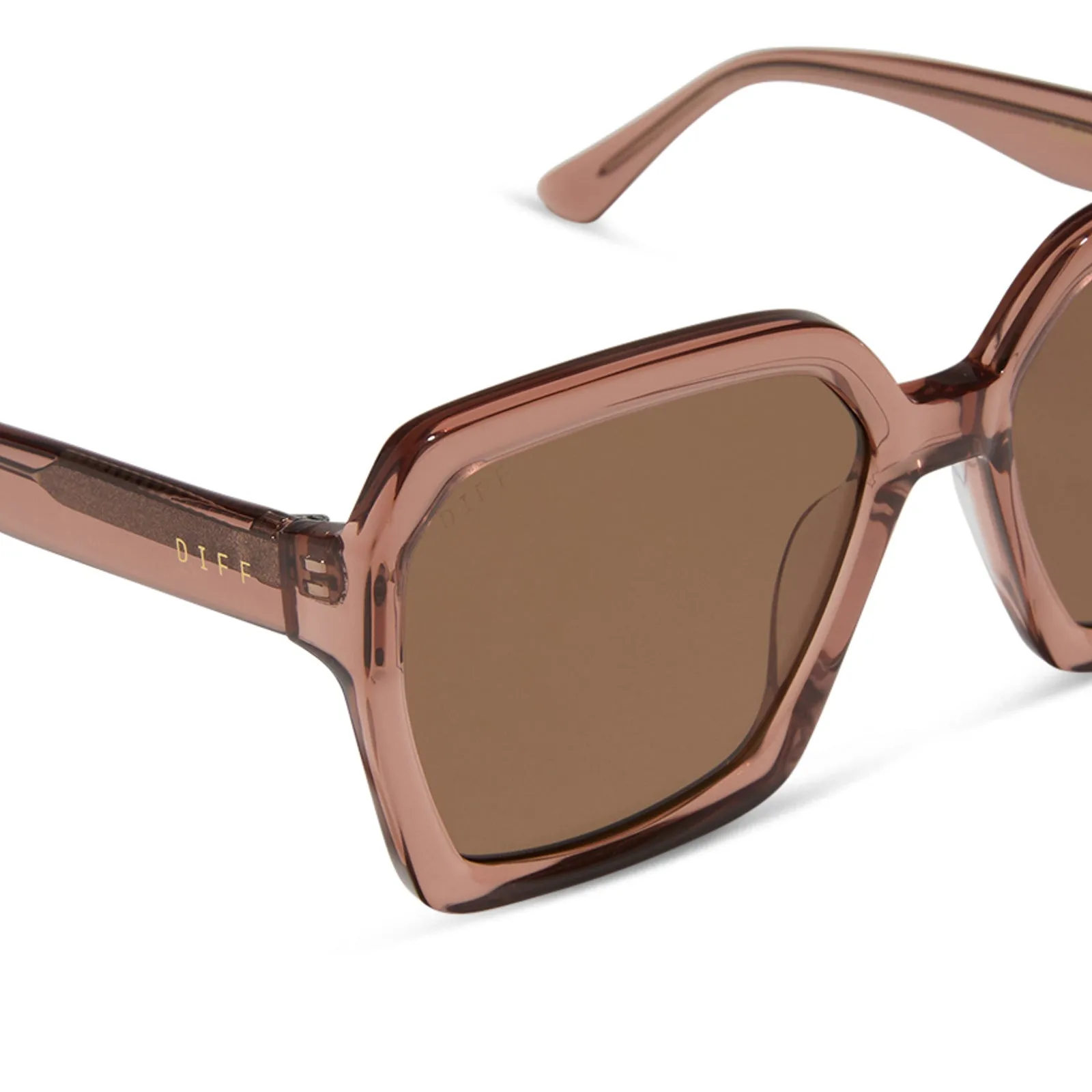 SLOANE - CAFÉ OLE + BROWN SUNGLASSES sold by Diff Eyewear product image thumbnail 4