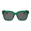 MEREDITH - PALM GREEN CRYSTAL + GREY SUNGLASSES sold by Diff Eyewear