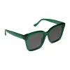 MEREDITH - PALM GREEN CRYSTAL + GREY SUNGLASSES sold by Diff Eyewear