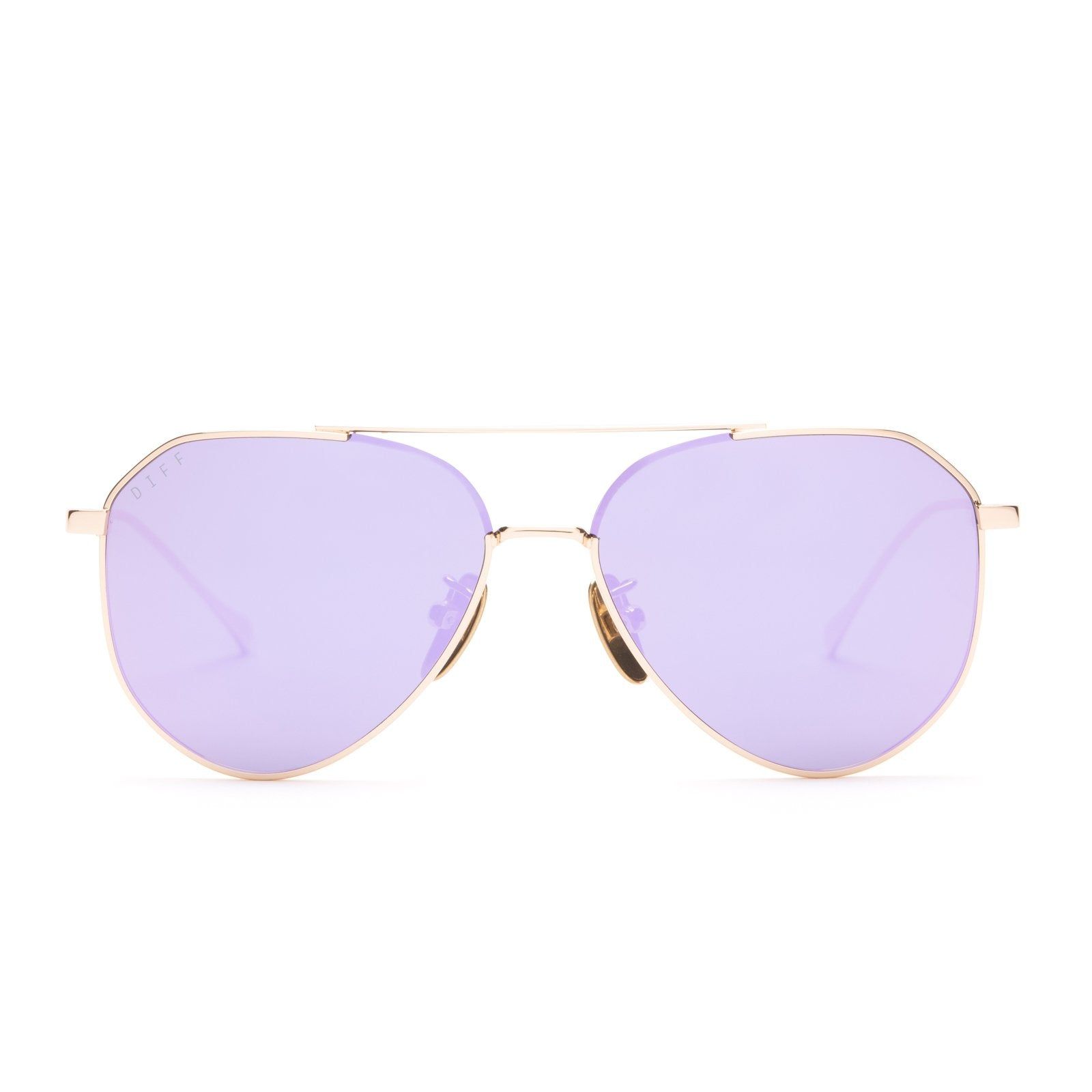 LIL DASH - GOLD + LAVENDER FLASH SUNGLASSES sold by Diff Eyewear