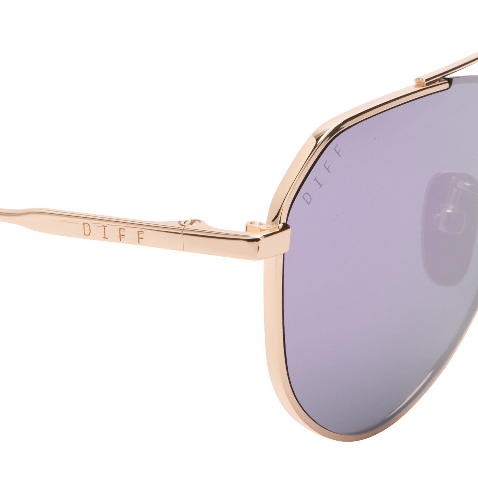 LIL DASH - GOLD + LAVENDER FLASH SUNGLASSES sold by Diff Eyewear product image thumbnail 4