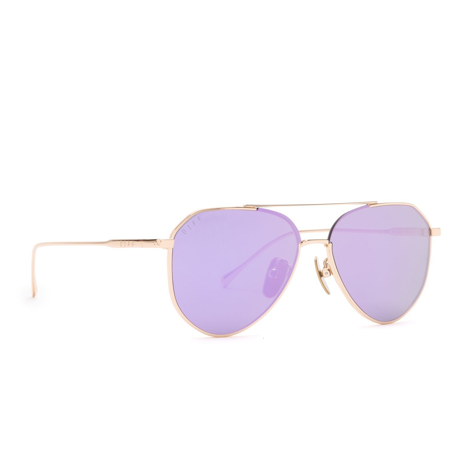 LIL DASH - GOLD + LAVENDER FLASH SUNGLASSES sold by Diff Eyewear product image thumbnail 2