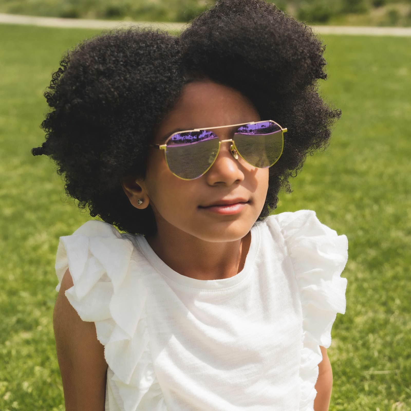 LIL DASH - GOLD + LAVENDER FLASH SUNGLASSES sold by Diff Eyewear product image thumbnail 5