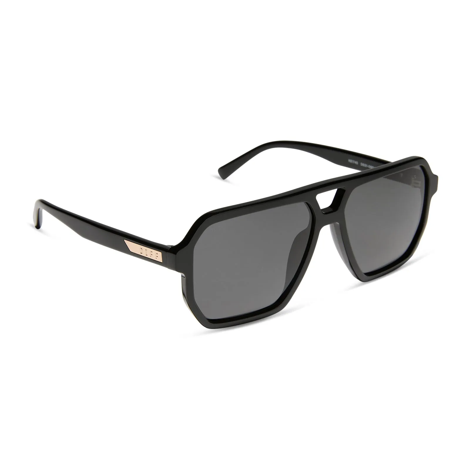 CAMERON - BLACK + GREY + POLARIZED SUNGLASSES sold by Diff Eyewear product image thumbnail 2