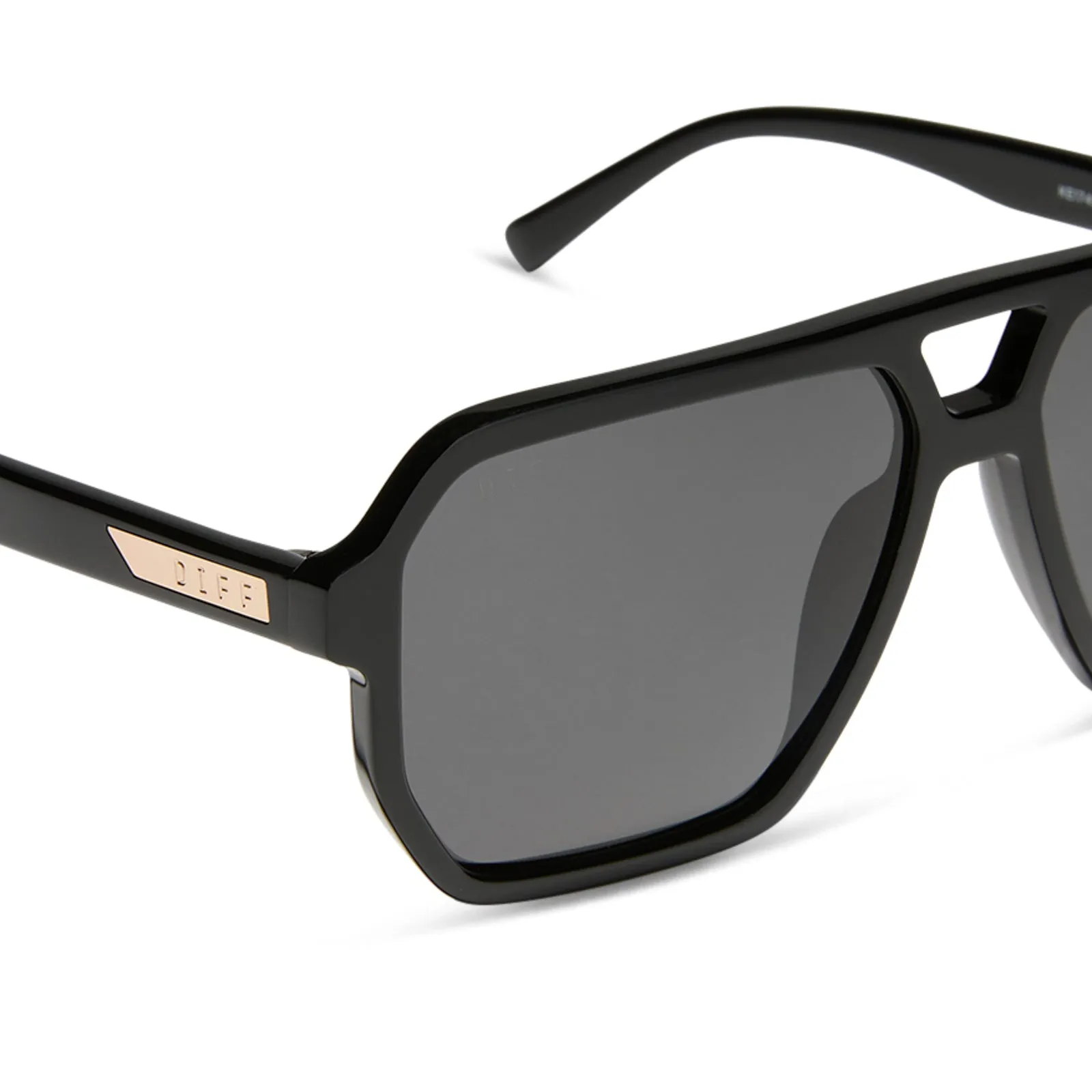 CAMERON - BLACK + GREY + POLARIZED SUNGLASSES sold by Diff Eyewear product image thumbnail 4