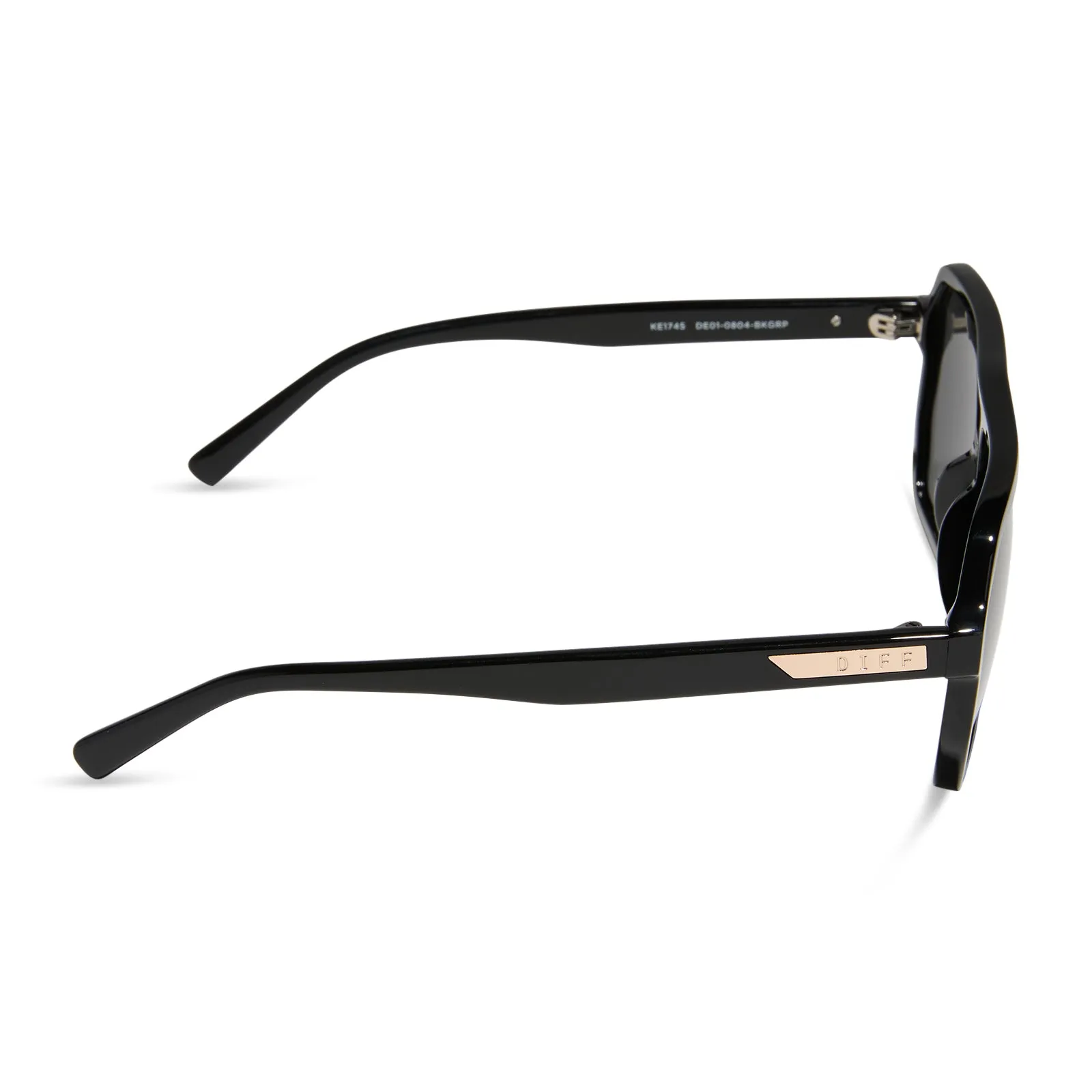 CAMERON - BLACK + GREY + POLARIZED SUNGLASSES sold by Diff Eyewear product image thumbnail 3