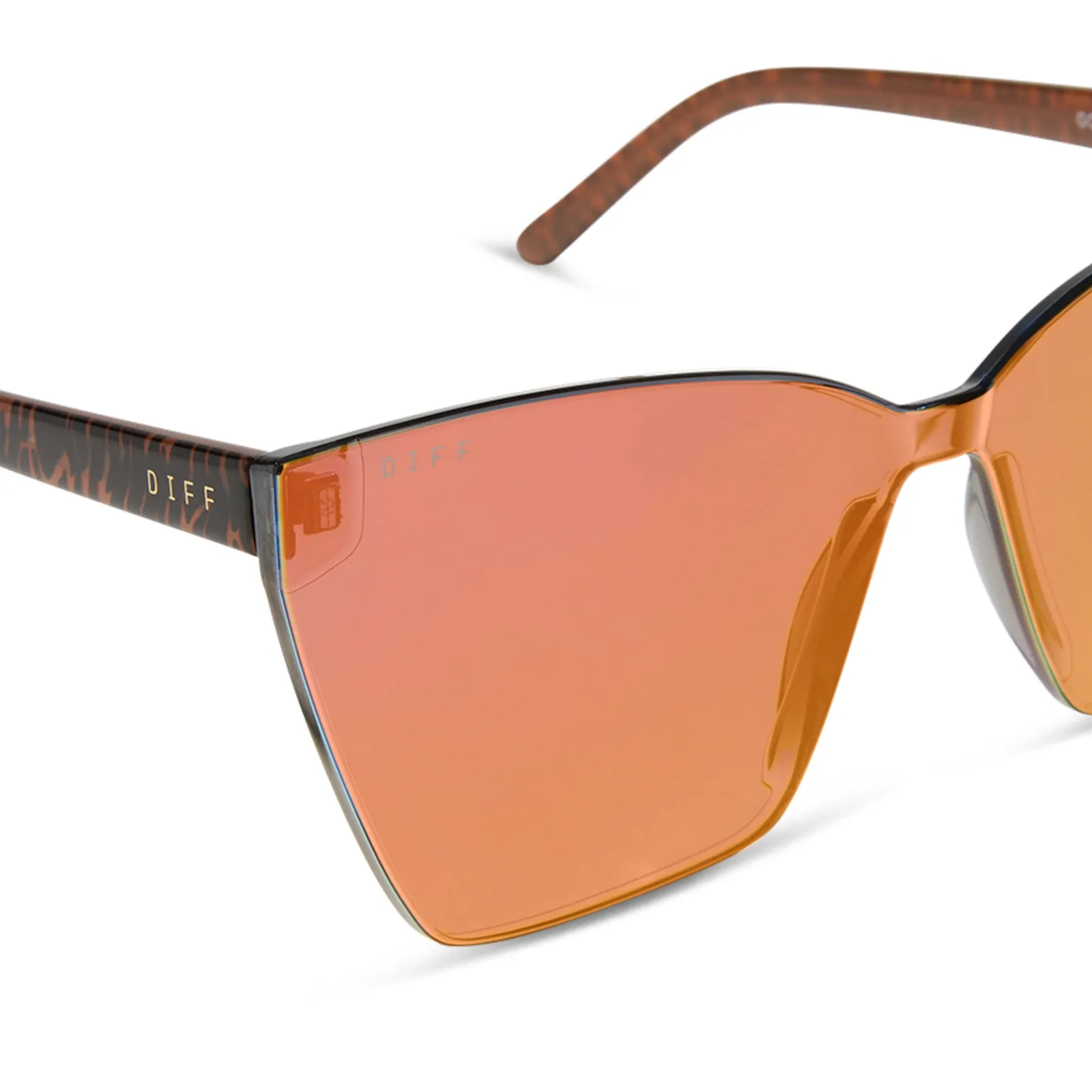 GOLDIE - ANIMAL + RED HOT SUMMER MIRROR SUNGLASSES sold by Diff Eyewear product image thumbnail 4