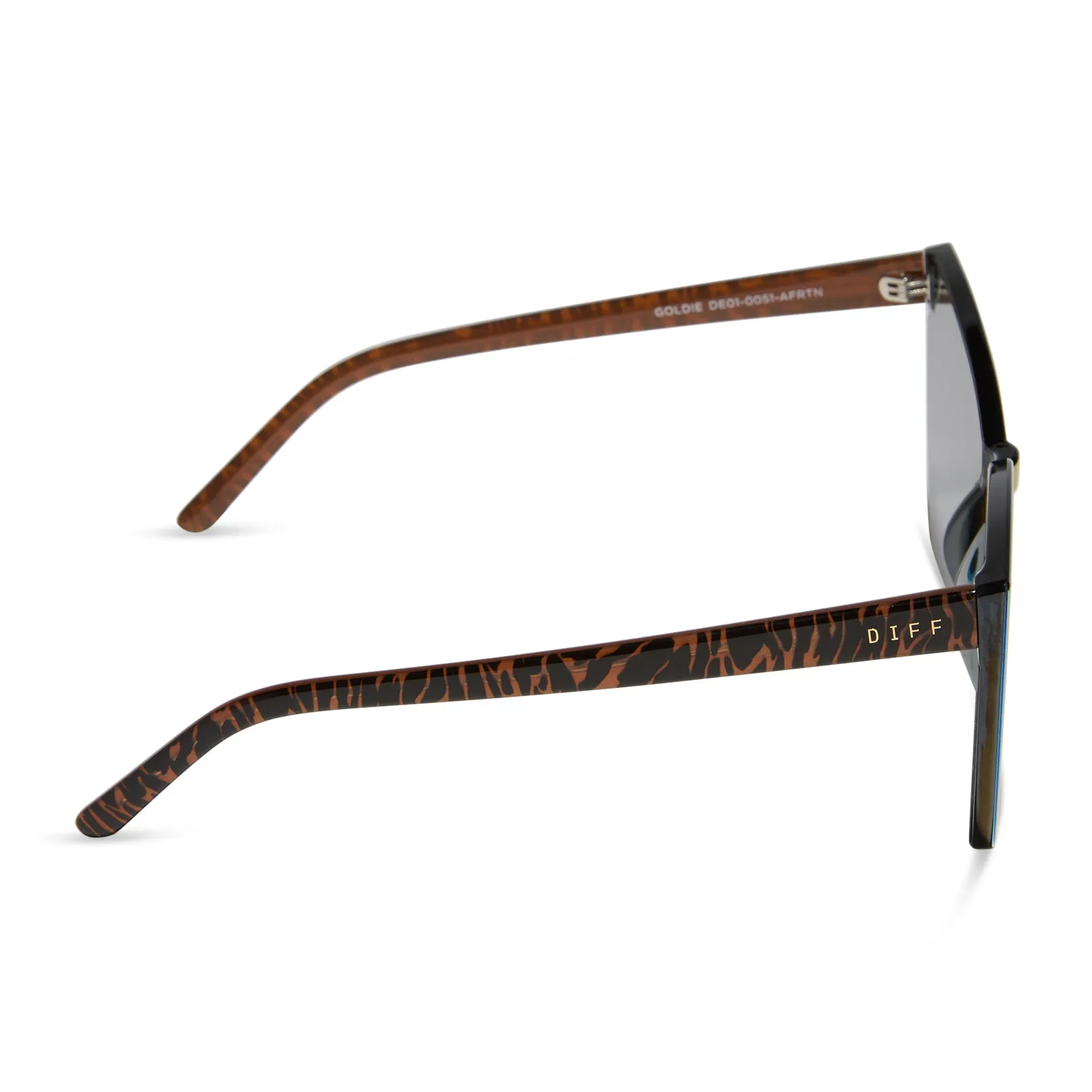 GOLDIE - ANIMAL + RED HOT SUMMER MIRROR SUNGLASSES sold by Diff Eyewear product image thumbnail 3