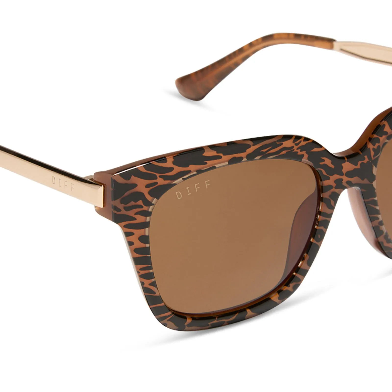 BELLA XS - ANIMAL + BROWN SUNGLASSES sold by Diff Eyewear product image thumbnail 4